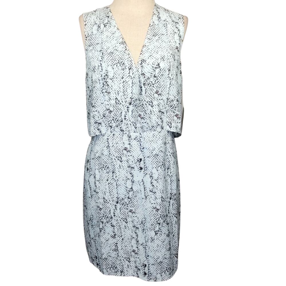 Cooper and Ella Blue Snakeskin Print Dress Size Medium New with Tags